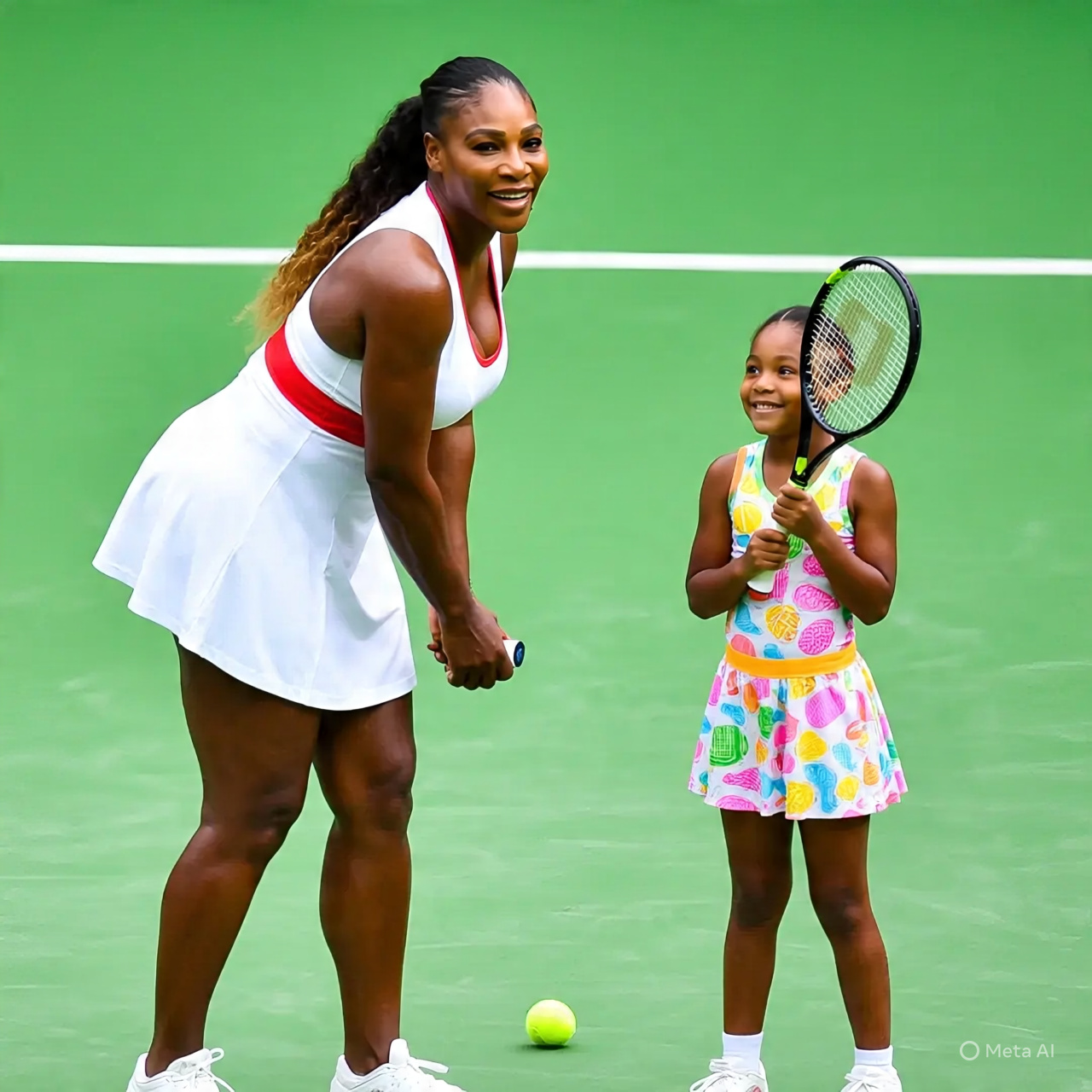 "Serena Williams' Daughter Steals the Show with an Insane Tennis Shot! 🎾👀 Watch the Unbelievable Video Now and See Why Everyone's Talking! 👉