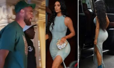 Breaking News: Sparks fly as Travis Kelce is spotted arriving at a luxurious London hotel, hand in hand with his secret crush, the sensational Kim Kardashian.