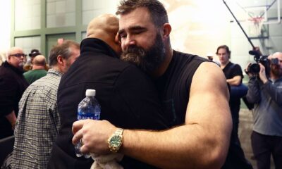 Breaking news: Emotional moment as Jason Kelce takes ownership of the Eagles, shedding tears of joy.