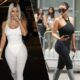 News Update: Kim Kardashian is under fire once again for allegedly copying Bianca Censori, as she grabbed attention at a Los Angeles market in a leotard and tights...