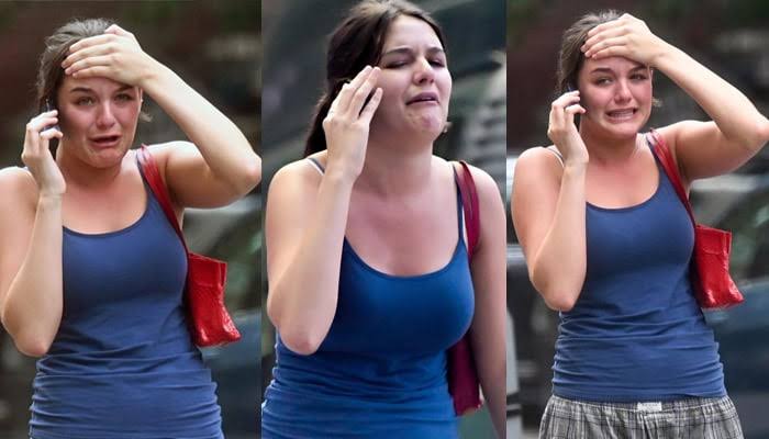 News Update: Suri Cruise 18-year-old daughter of Tom Cruise and Katie Holmes, spotted crying on phone while out and about in New York, after she got a call that…