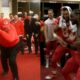 Video: Andy Reid and Travis Kelce in the chiefs locker Room, Reid Sets the Chiefs Locker Room on Fire with a victory Danced, he showed how excited he is with his Amazing dancing steps...See More