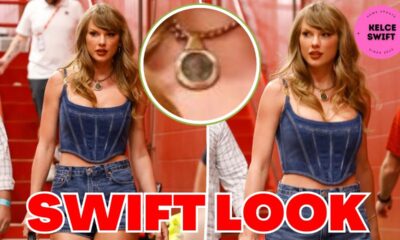 Holy Molly Her outfit is fire And Charming!!! Sweetheart, let the games begin! ❤️ Taylor Swift rocks a denim Versace corset top, jean shorts and thigh-high red boots to cheer on Travis Kelce at the first Chiefs game of the season...See More