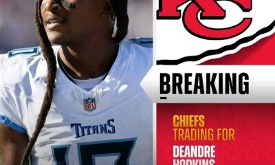 BREAKING: Titans are finalizing a deal to send WR DeAndre Hopkins to the Chiefs in exchange for a 5th-round pick that can become a 4th round-pick.. See More