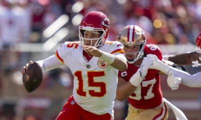 BREAKING: Patrick Mahomes of the Chiefs is under investigation for a 'ridiculous' 33-yard run in the game against the 49ers...