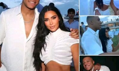 Breaking: Fans React as Kim Kardashian Spotted Dancing with Handsome French Footballer Kylian Mbappe at Billionaire Michael Rubin’s Star-Studded Party in The Hamptons!