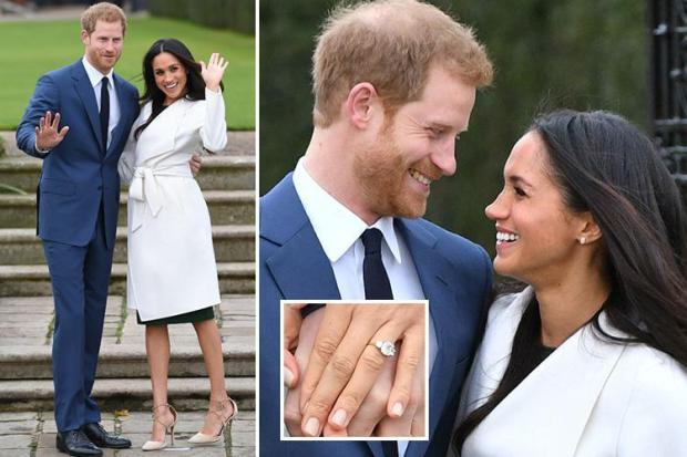 'I knew she was the one from the very first day': Beaming Prince Harry says he is 'thrilled' to announce engagement to Meghan Markle as she proudly shows off a sparkling ring made with Diana's diamonds and designed by HIM