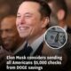 BREAKING NEWS: Elon Musk is considering distributing $5,000 checks to all Americans using Dogecoin (DOGE) savings, sparking widespread excitement and speculation...