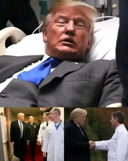 New Update : Washington, D.C. – U.S. President Donald Trump has been urgently taken to the hospital after being struck in the face by an object thrown by a supporter during a press briefing. The incident occurred earlier today as Trump was addressing the media outside the White House…SEE MORE:👇