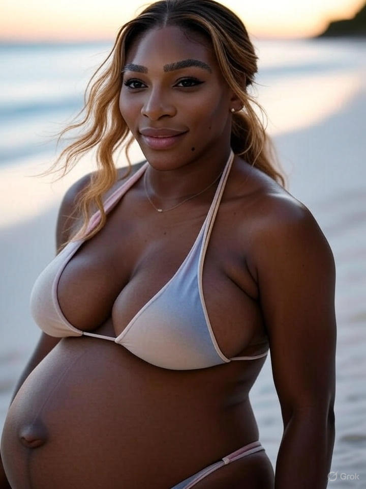 CONGRATULATIONS! Serena Williams the Tennis Legend Ignites the Internet with Stunning Bikini Photos, Showcasing Baby Bump in Third Pregnancy Extravaganza!