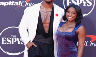 After turning heads at ESPYs together, Simone Biles' husband Jonathan Owens expresses pride in the gymnast with special message...See More 👇