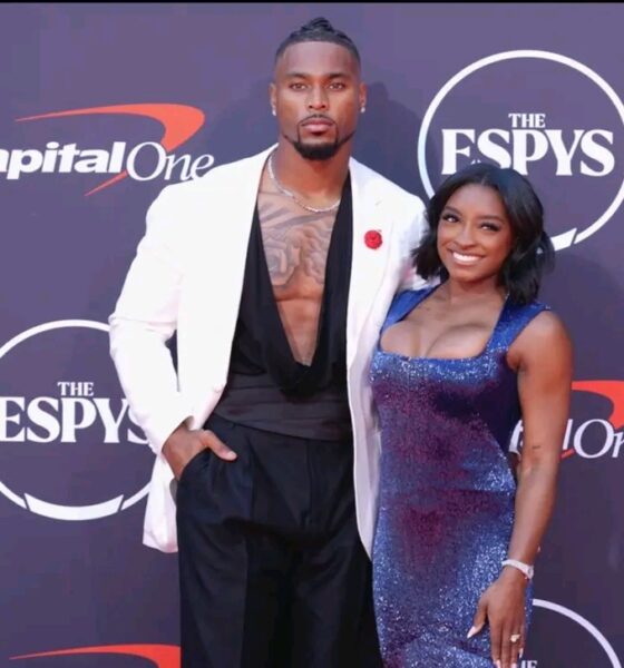 After turning heads at ESPYs together, Simone Biles' husband Jonathan Owens expresses pride in the gymnast with special message...See More 👇