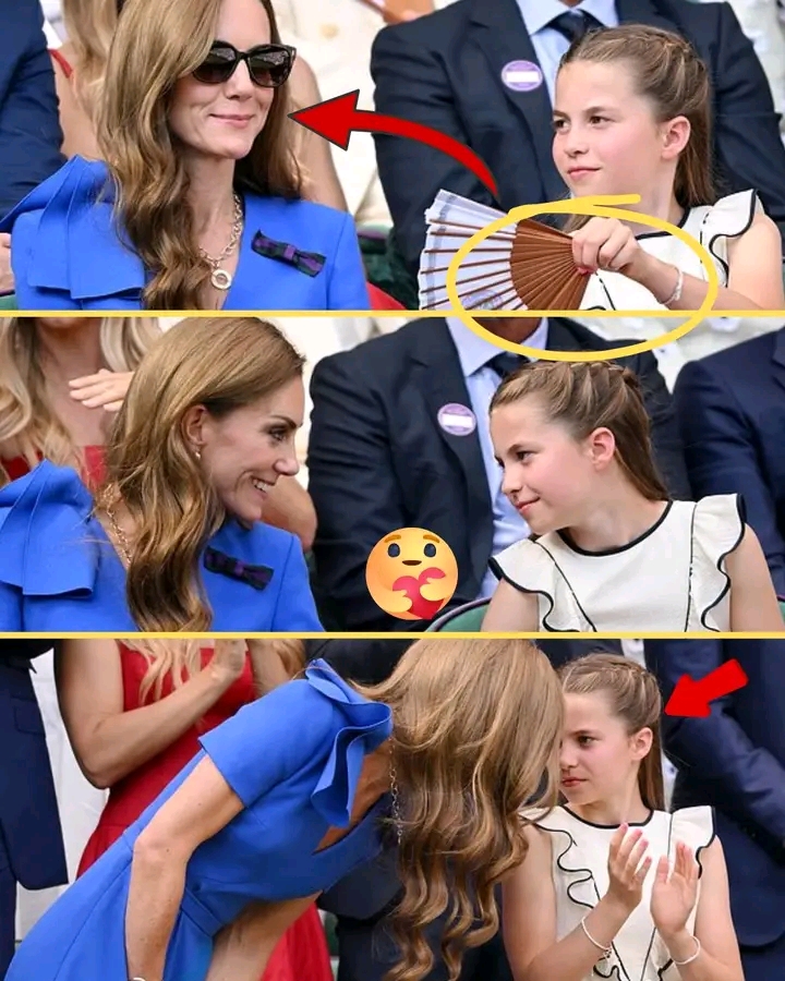 “MUMMY, ARE YOU TIRED?” – Heartwarming Moment Princess Charlotte Cares for Mum Catherine in Wimbledon’s Sweltering Heat Touches Millions of Hearts. (EXCLUSIVE)