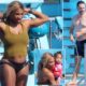 INCREDIBLE! Doting mom Serena Williams soaks up the Sardinian sun on luxury yacht with husband Alexis Ohanian and family...