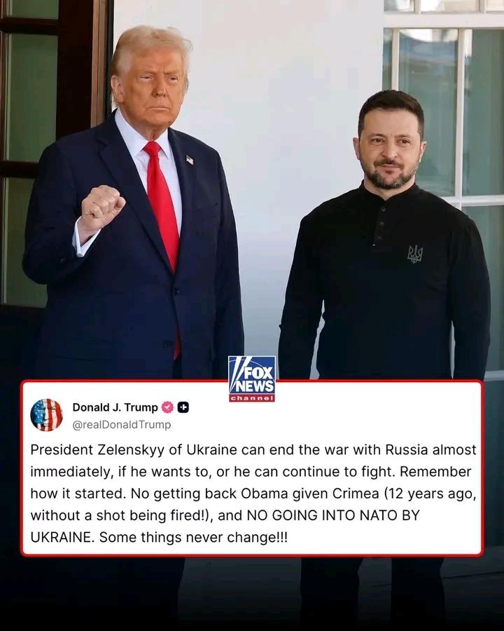 Breaking: President Trump said Sunday night that Ukraine can end the war "almost immediately" as he anticipates the arrival of President Zelenskyy and a delegation of powerful European presidents, prime ministers and leaders...