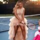 Serena Williams and her adorable daughter Olympia are making headlines again with their irresistible mom-daughter duo charm. This time, they’re serving up adorable tennis court vibes, but in a twist, Serena rocks a stunning beige gown, while Olympia shines in matching tennis attire.