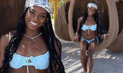 Every queen deserves to put her crown down and frolic on a lush island in a bikini. That’s precisely what legend Simone Biles has been doing this summer. The renowned athlete took a girls’ trip down to Virgin Gorda, British Virgin Islands, and shared snaps of her posing in bikinis and enjoying her vacation. See Steamy photos