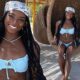Every queen deserves to put her crown down and frolic on a lush island in a bikini. That’s precisely what legend Simone Biles has been doing this summer. The renowned athlete took a girls’ trip down to Virgin Gorda, British Virgin Islands, and shared snaps of her posing in bikinis and enjoying her vacation. See Steamy photos