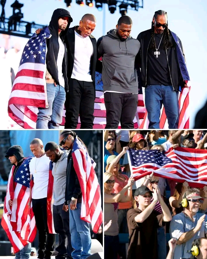 WORLD STOPS: Eminem, Dr. Dre, 50 Cent, and Snoop Dogg Cancel Private Jet Flight for World Tour 2025— Unite in Unprecedented Tribute to Charlie Kirk, But Their FINAL, Unimaginable Act Left Millions Crying in Silence! History paused this morning when four rap icons — Eminem, Dr. Dre, 50 Cent, and Snoop Dogg — canceled their world tour flight at the very last minute after learning of Charlie Kirk’s death. What followed wasn’t just a tribute; it was a moment that no one on earth expected. With flags in hand, tears streaming down their faces, the legends bowed their heads before millions. But it was their final, mysterious act — a silent gesture so haunting, so unexplainable — that brought an entire world to tears and left fans demanding answers. See more👉: