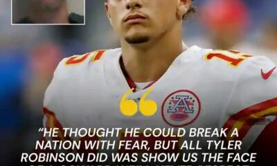 NFL SHOCKWAVE ❤️💛: The arrest of Tyler Robinson – the 22-year-old suspect in the slaying of Charlie Kirk – shook America, but the biggest shock came from Arrowhead when Patrick Mahomes suddenly broke his silence with a furious move that electrified the locker room. Leaked video spread across social media, showing not only raw outrage, but also a cryptic gesture that experts believe could transform the Chiefs’ mindset this season…