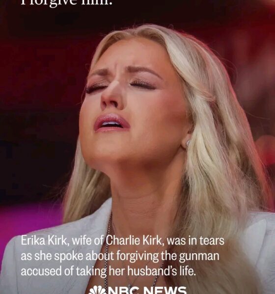 "I forgive him: Kirk was in tears as she spoke about forgiving the gunman accused of taking her husband's life...