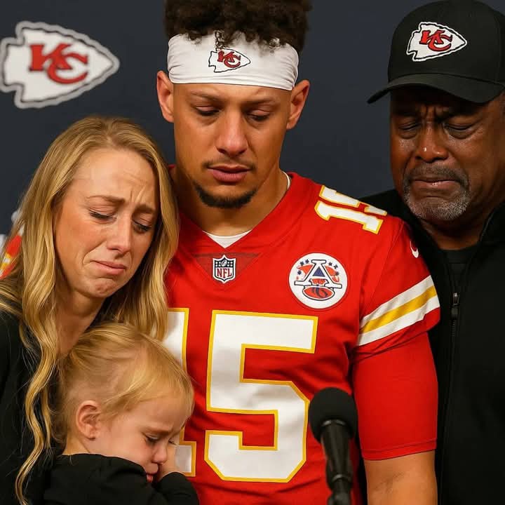 SAD NEW 😢 : Patrick Mahomes’ Devastating Family Announcement Silences Arrowhead — A Day Kansas City Will Never Forget In a moment no one saw coming, the face of the Kansas City Chiefs, Patrick Mahomes, stood alongside his family to share a heartbreaking announcement that sent shockwaves through the NFL community. Players, coaches, and fans alike were left speechless, many overcome with emotion as the reality of the news began to sink in. What could possibly shake the Chiefs Kingdom so deeply? This emotional bombshell has left millions searching for answers — and the football world may never be the same again…” See More 👇 👇 👇