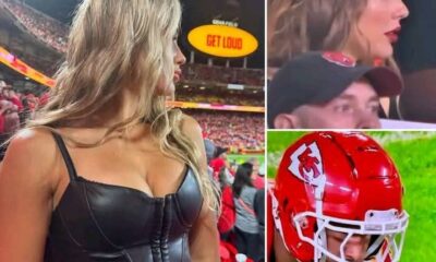 "Taylor Swift's Darkest Transformation: Swifties Left SPEECHLESS After Shocking Appearance at Chiefs Game vs. Raiders Game — In a Shocking Late Appearance to Support Fiancé Travis Kelce, the Popstar Was Spotted With an Unusual Busty Look and Fuller Lips, Sparking Plastic Surgery Rumors… But There’s One More Detail Eagle-Eyed Fans Noticed Taylor Swift Copied Exactly From Travis Kelce’s Ex, Kayla Nicole…