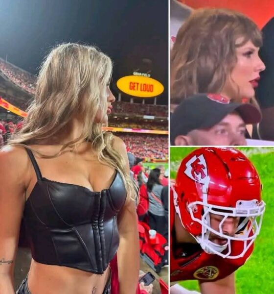 "Taylor Swift's Darkest Transformation: Swifties Left SPEECHLESS After Shocking Appearance at Chiefs Game vs. Raiders Game — In a Shocking Late Appearance to Support Fiancé Travis Kelce, the Popstar Was Spotted With an Unusual Busty Look and Fuller Lips, Sparking Plastic Surgery Rumors… But There’s One More Detail Eagle-Eyed Fans Noticed Taylor Swift Copied Exactly From Travis Kelce’s Ex, Kayla Nicole…
