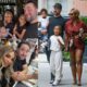 BREAKING: Serena Williams beat the summer heat while showcasing her toned legs during a family outing on Thursday. The Grand Slam champ, 43, who some fans think is ‘too thin’ after seeing a recent bikini snap, stepped out in a burgundy romper while enjoying a rare public outing with her husband and two children in New York city…see more Adorable photos