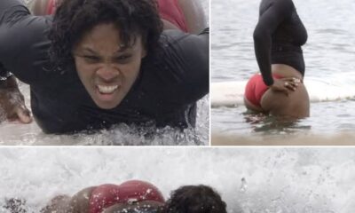 SHOCKING VIDEOS: YOU ARE NOT READY FOR THIS, SO DON’T WATCH. Serena Williams slips while surfing and fans can’t stop rewatching the video of those big melons swinging to hit the water as her rear wildly jiggles the moment she hit the water, this clip is a tsunami of hot bouncing jelly...See More 👇👇👇